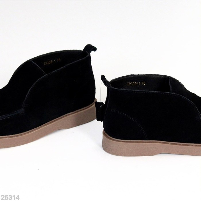 Лофери жіночі натуральна замша чорні 36,37,38,39,40,41р