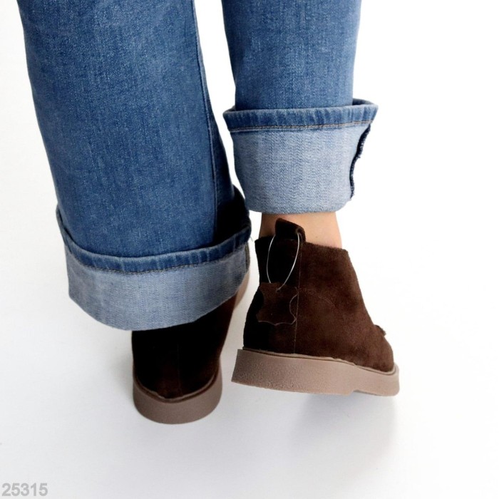 Лофери жіночі натуральна замша колір-шоколад 39,40,41р