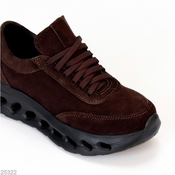 Кросівки жіночі натуральна-замша шоколад 36,39р