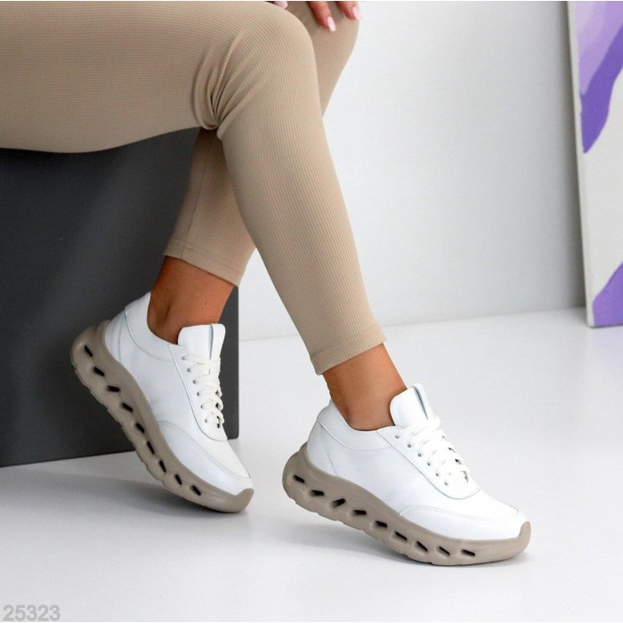 Кросівки жіночі натуральна шкіра білі 36,37,38р