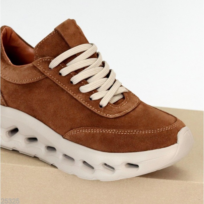 Кросівки жіночі натуральна замша колір беж 36,37,38р