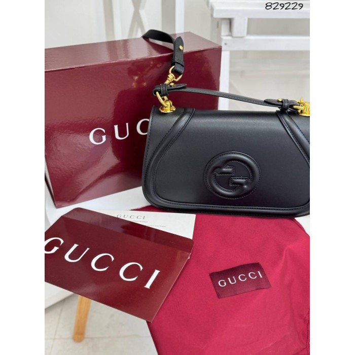 Сумка жіноча Гучі Люкс натуральна шкіра Чорна