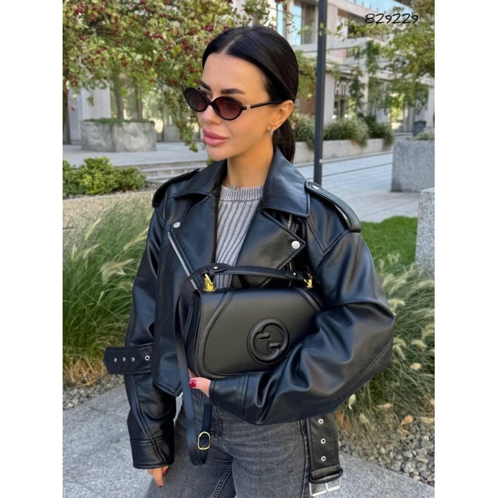 Сумка жіноча Гучі Люкс натуральна шкіра Чорна