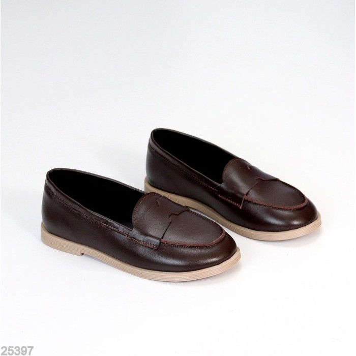 Лофери жіночі натуральна шкіра колір-шоколад 36,37,38,39,40р