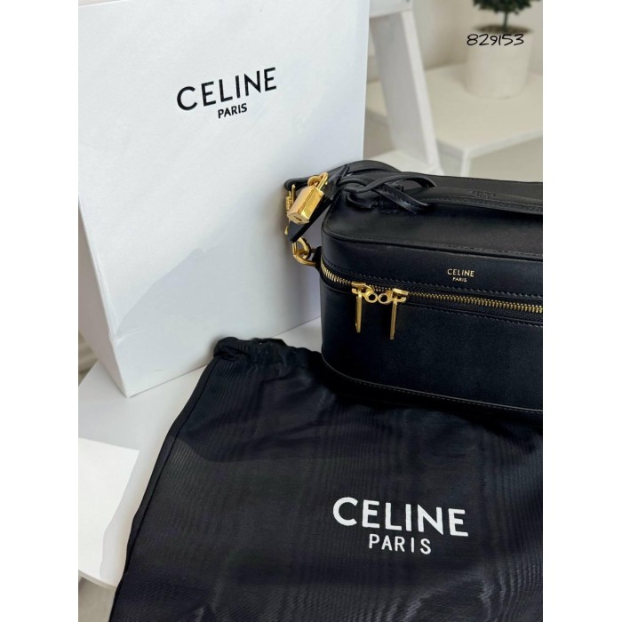 Сумка/валізка жіноча Селін з натуральної шкіри Чорна