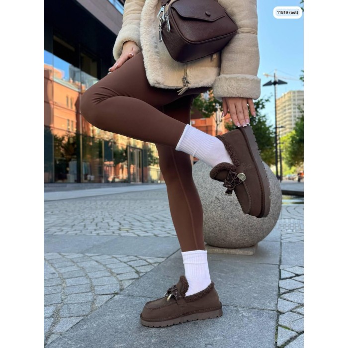 Уггі жіночі натуральна замша колір: шоколад зима на 36р.