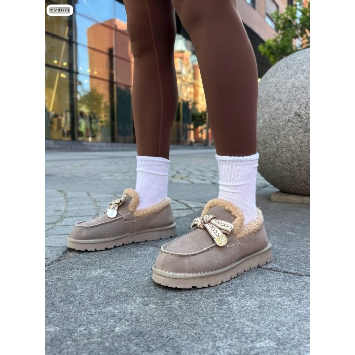 Уггі жіночі натуральна замша колір: беж зима на 35.5р.