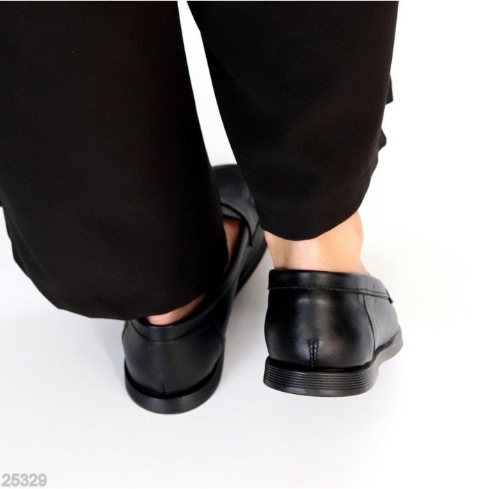 Лофери жіночі натуральна шкіра чорні 36,37,38,40р