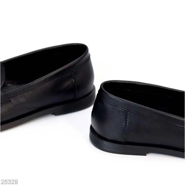 Лофери жіночі натуральна шкіра чорні 36,37,38,40р