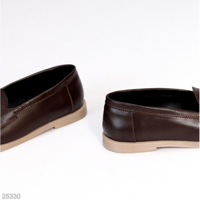 Лофери жіночі натуральна шкіра колір-шоколад 36,37,38,39,40р