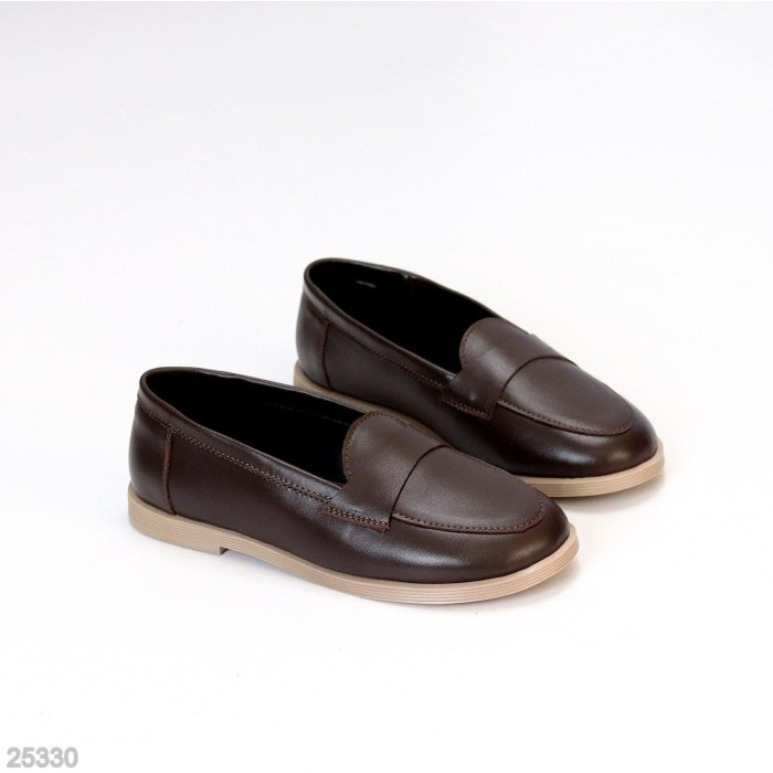 Лофери жіночі натуральна шкіра колір-шоколад 36,37,38,39,40р