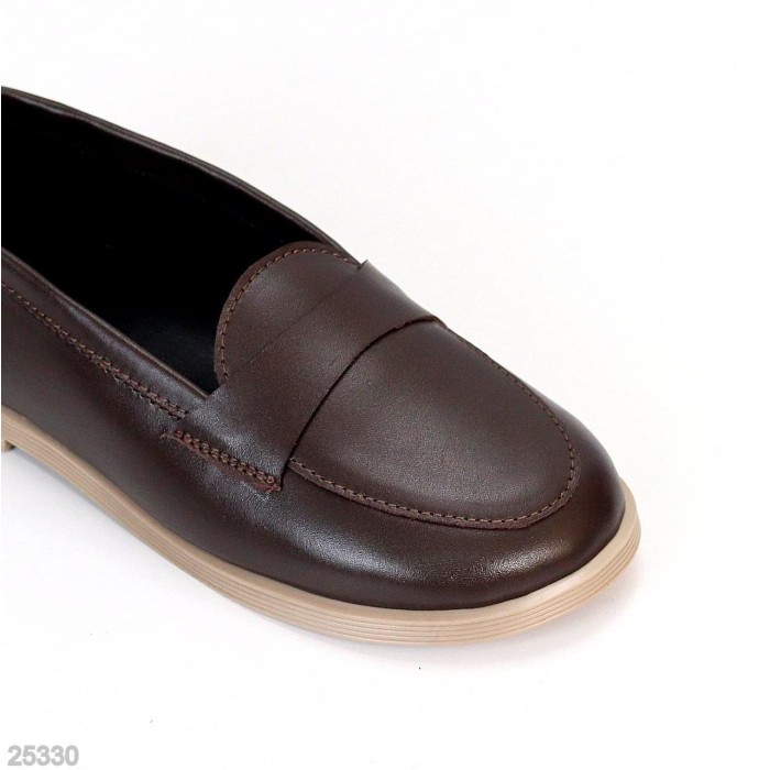 Лофери жіночі натуральна шкіра колір-шоколад 36,37,38,39,40р