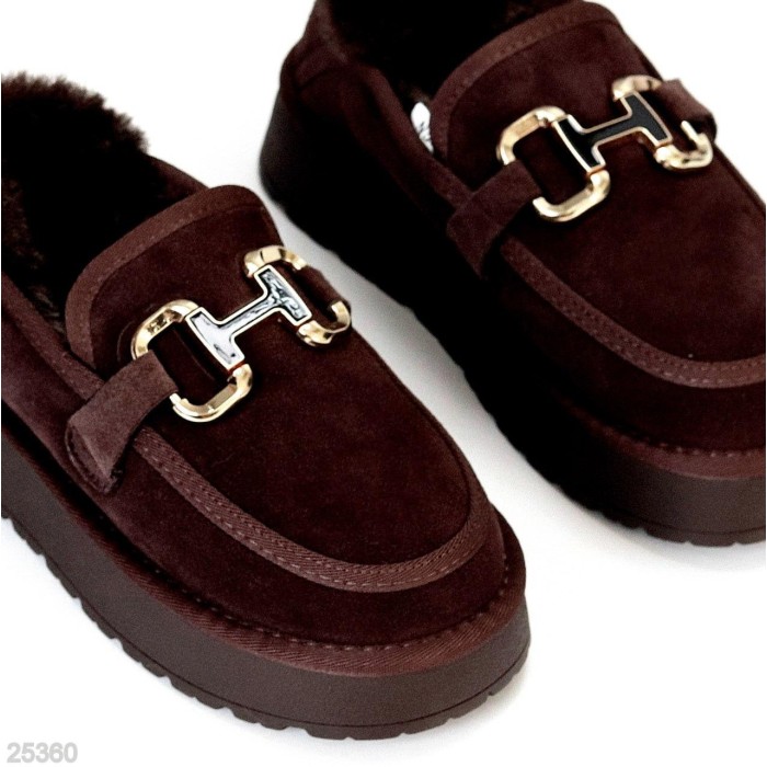 Кросівки/автоледі жіночі натуральна замша колір-шоколад зима на 35.5р.