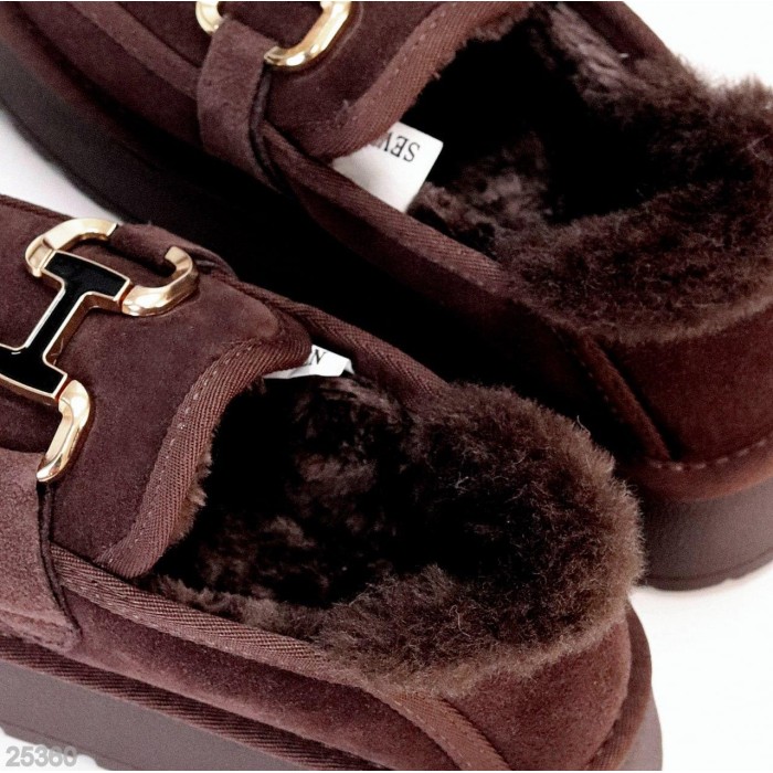 Кросівки/автоледі жіночі натуральна замша колір-шоколад зима на 35.5р.