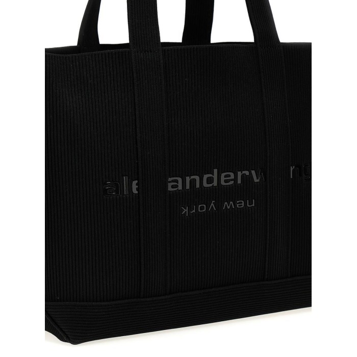 Сумка жіноча Wang вʼязка бавовна медіум преміум люкс колір: Чорний