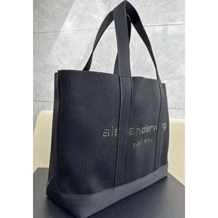 Сумка жіноча Wang вʼязка бавовна медіум преміум люкс колір: Чорний