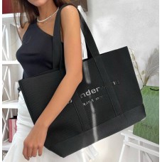 Сумка жіноча Wang вʼязка бавовна медіум преміум люкс колір: Чорний