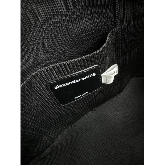 Сумка жіноча Wang вʼязка бавовна медіум преміум люкс колір: Чорний