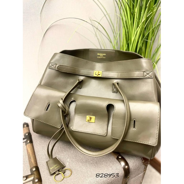 Сумка жіноча з натуральної шкіри колір: Хакі