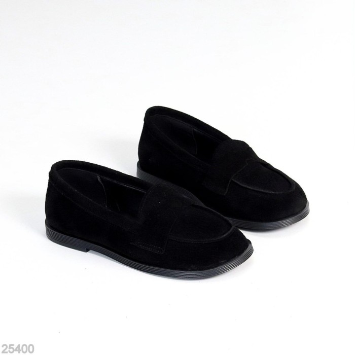 Лофери жіночі натуральна замша чорні 36,38,39р
