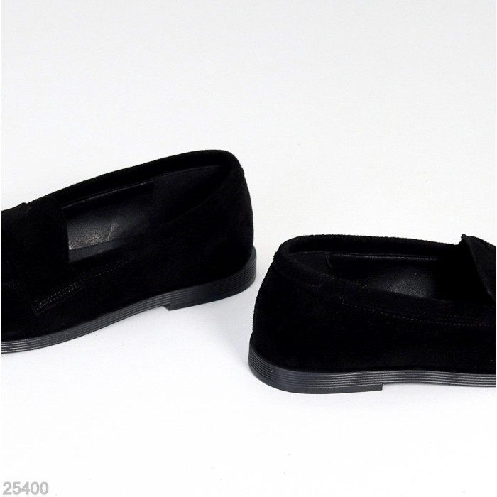 Лофери жіночі натуральна замша чорні 36,38,39р