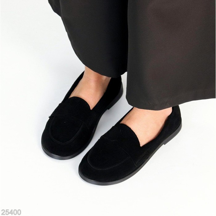 Лофери жіночі натуральна замша чорні 36,38,39р