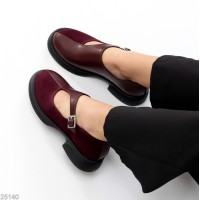 Туфли женские натуральная замша/кожа цвет-бордо 36,40р