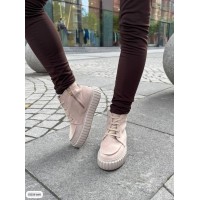 Ботинки женские натуральная замша бежевые деми 38,39р