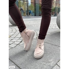 Черевики жіночі натуральна замша бежеві деми 38,39р