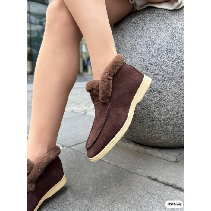 Туфлі/Лофери жіночі колір:шоколад натуральна замша 37р