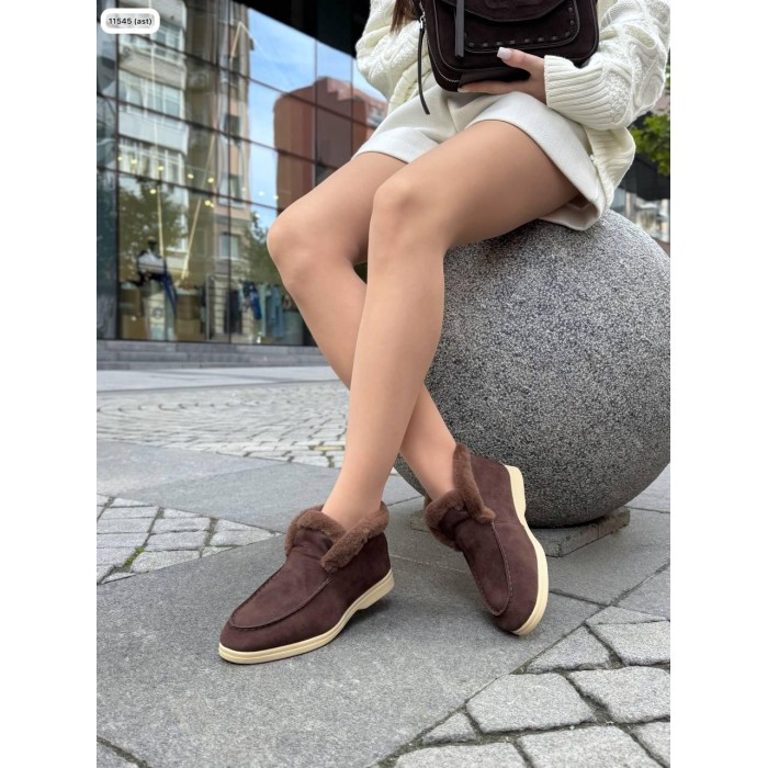 Туфлі/Лофери жіночі колір:шоколад натуральна замша 37р