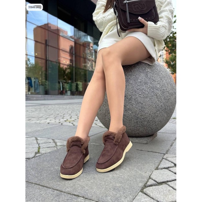 Туфлі/Лофери жіночі колір:шоколад натуральна замша 37р