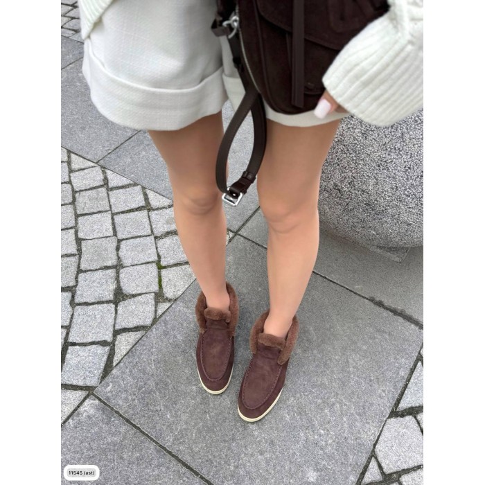 Туфлі/Лофери жіночі колір:шоколад натуральна замша 37р