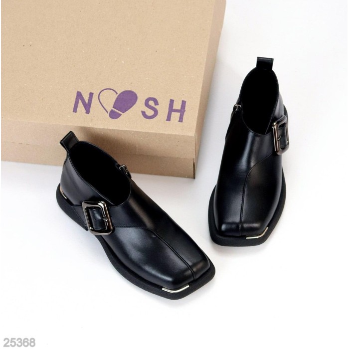 Туфлі жіночі натуральна шкіра чорні 36р