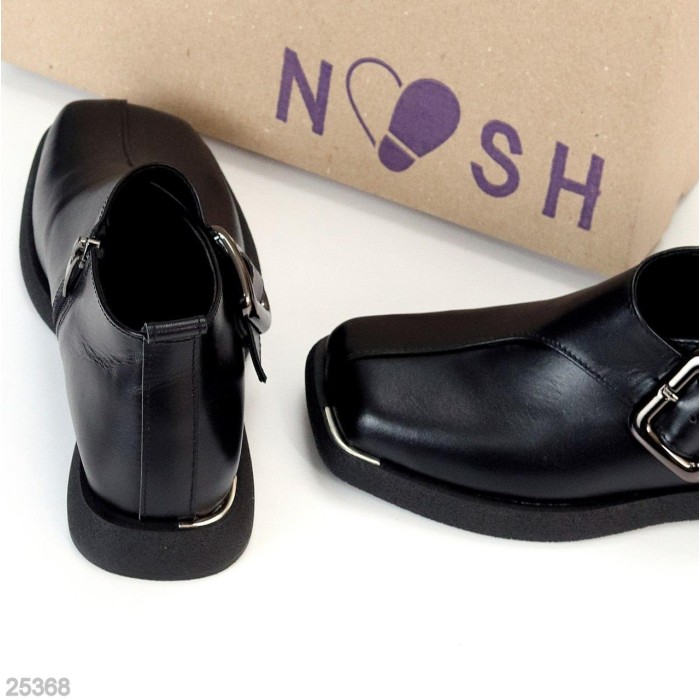 Туфлі жіночі натуральна шкіра чорні 36р