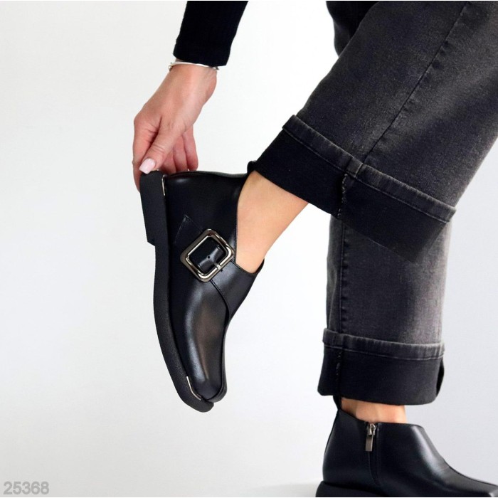 Туфлі жіночі натуральна шкіра чорні 36р