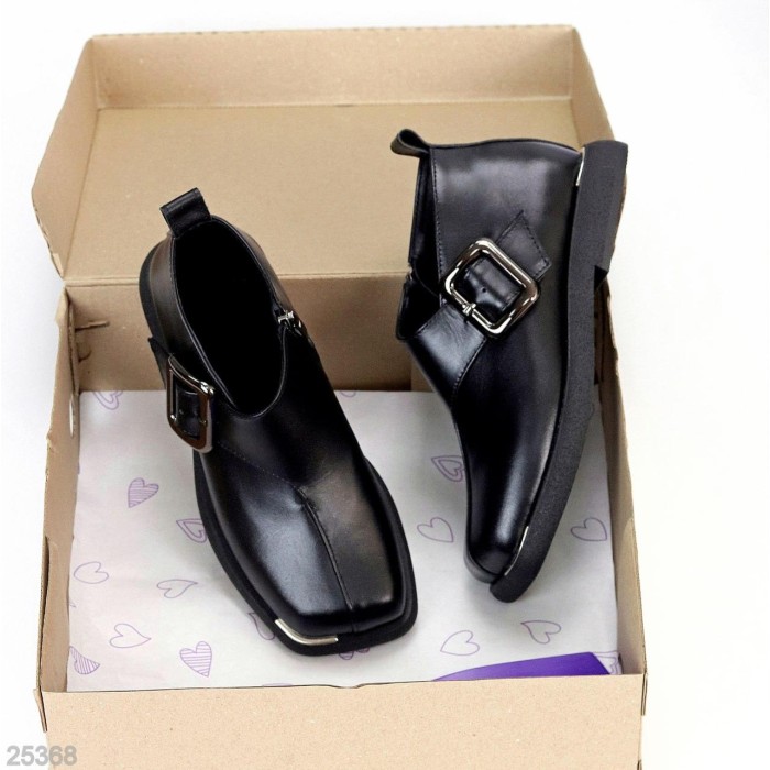 Туфлі жіночі натуральна шкіра чорні 36р