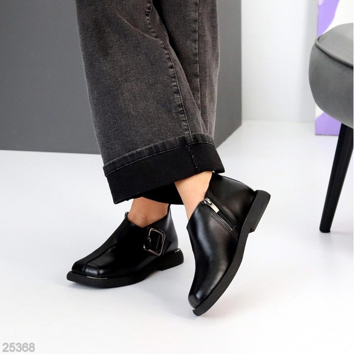 Туфлі жіночі натуральна шкіра чорні 36р