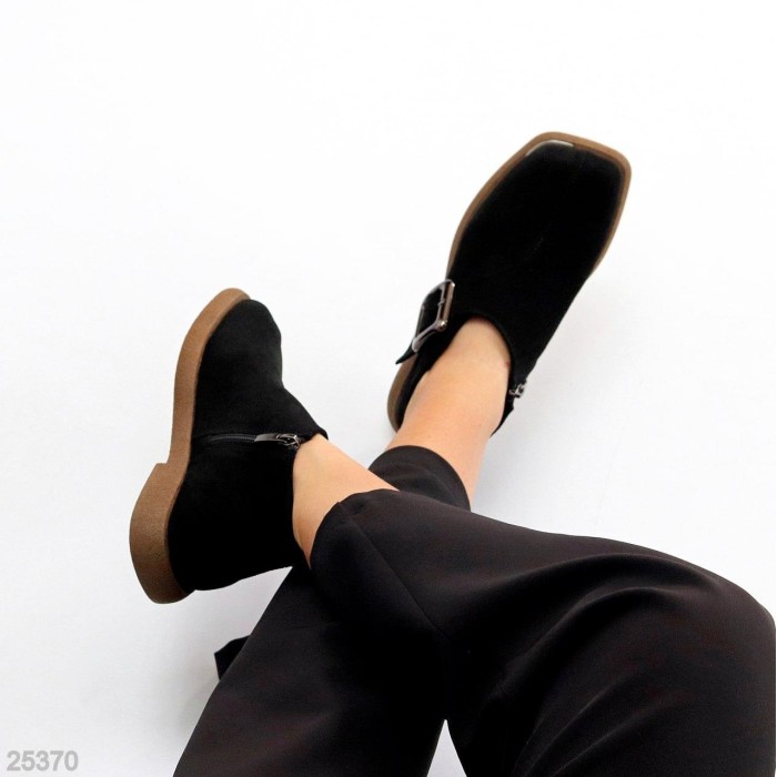 Туфлі жіночі натуральна замша чорні 40р