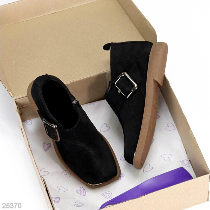 Туфлі жіночі натуральна замша чорні 40р