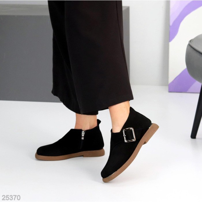 Туфлі жіночі натуральна замша чорні 40р