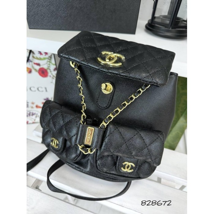 Рюкзак жіночій кишені натуральна шкіра.Чорний