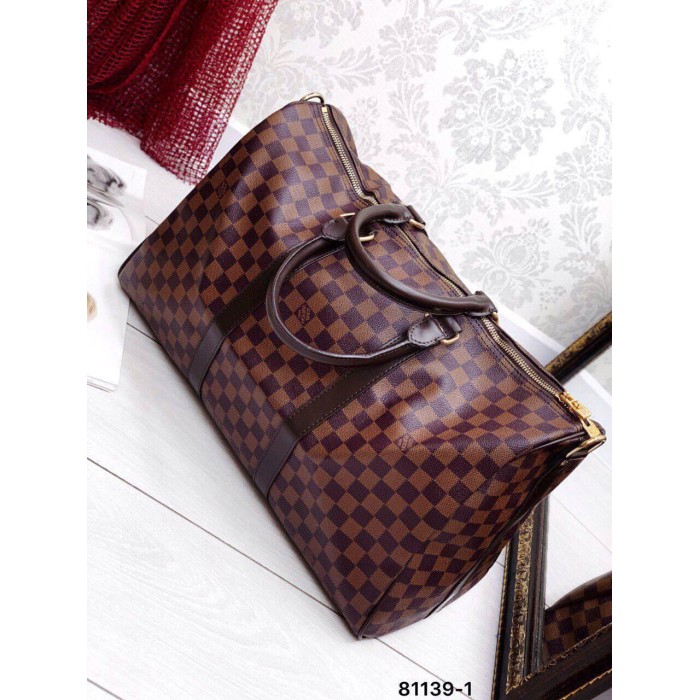 Сумка дорожня канва Люкс якість Клітина шоколад