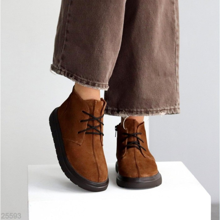 Черевики жіночі натуральна замша бежеві деми 36,38,39р