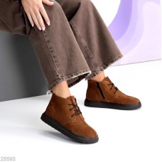 Черевики жіночі натуральна замша бежеві деми 36,38,39р