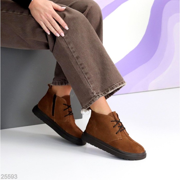 Черевики жіночі натуральна замша бежеві деми 36,38,39р