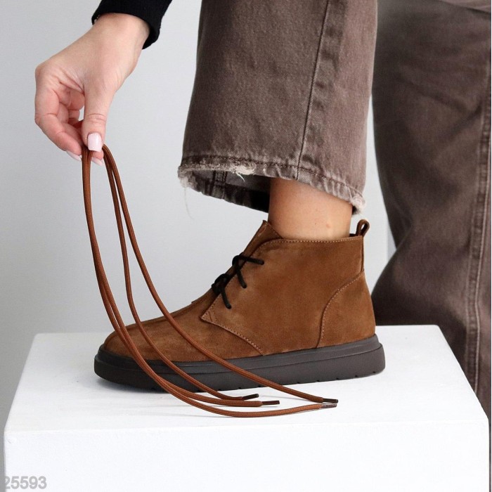 Черевики жіночі натуральна замша бежеві деми 36,38,39р