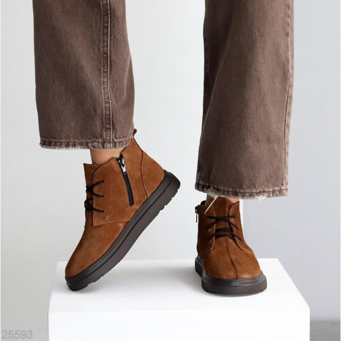 Черевики жіночі натуральна замша бежеві деми 36,38,39р