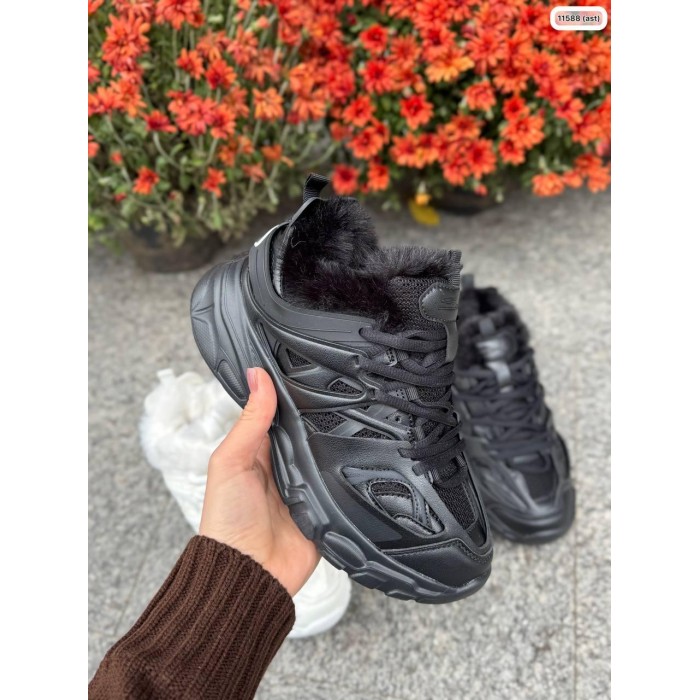 Кросівки жіночі Elada натуральна шкіра/сітка чорні 36,37р