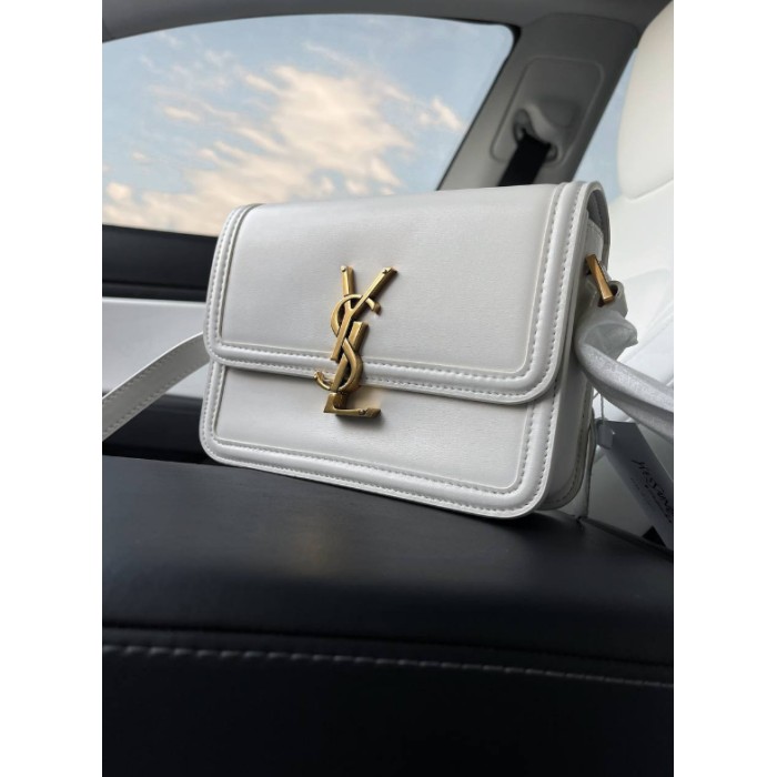 Сумка жіноча Лоран медіум з натуральної шкіри Біла